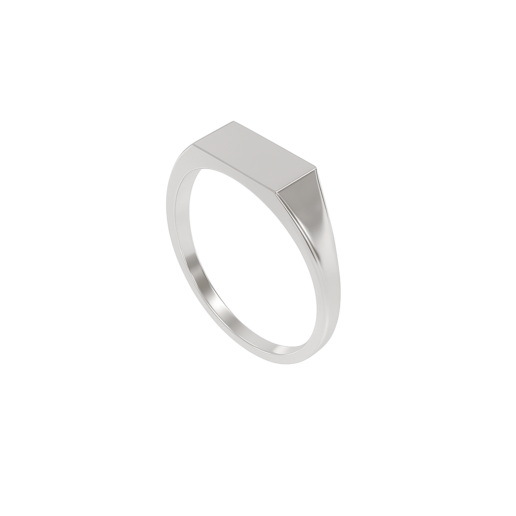 Slim Rectangle Signet Ring