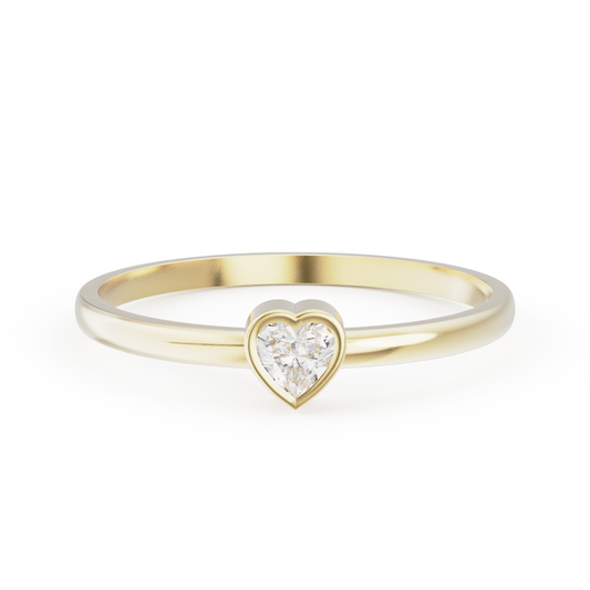 Heart stacking ring