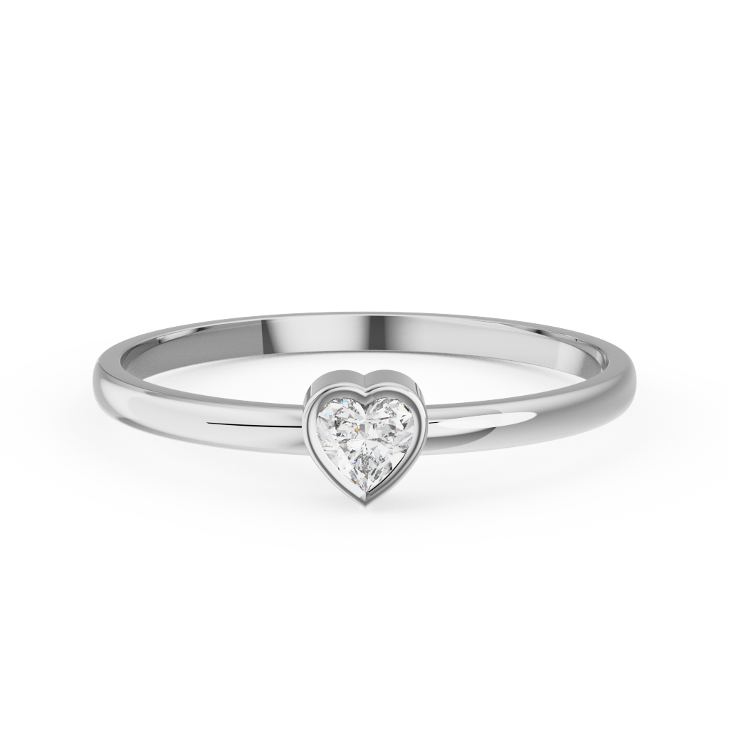Heart stacking ring