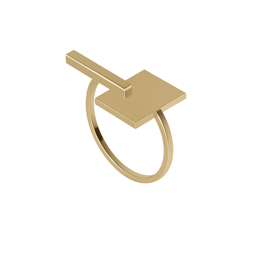 Cubic Signet Ring